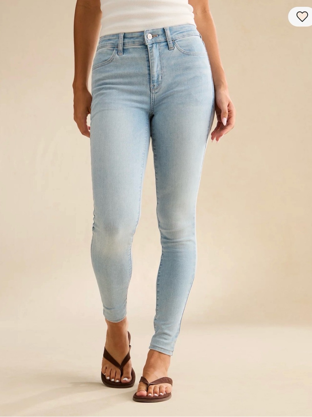 American Eagle Outfitters Light Wash Next Level Stretch Short Jeans